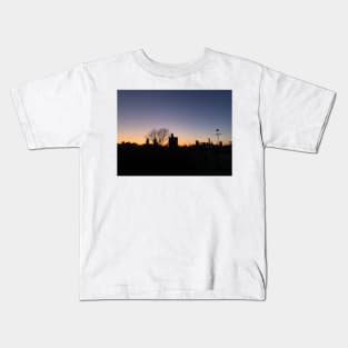 Crown Heights Rooftop Sunset Kids T-Shirt